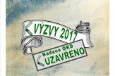 VÝZVY pro rok 2017 jsou UZAVŘENY